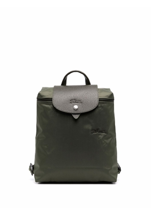 Longchamp Le Pliage embroidered-logo backpack - Green