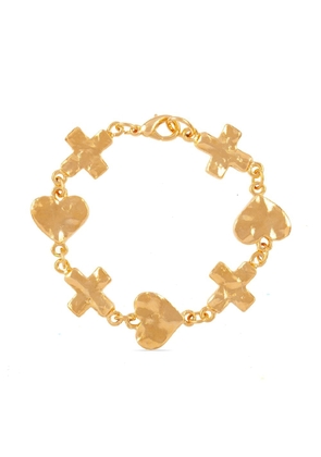 Susan Caplan Vintage 1990 pre-owned Rediscovered charm-detail bracelet - Gold