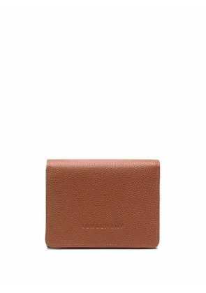 Longchamp Le Foulonné compact wallet - Brown