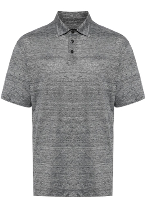 Zegna short-sleeve linen polo shirt - Grey