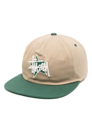 Stüssy embroidered-logo cap - Green