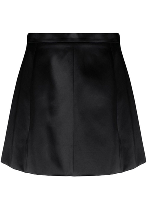 Patou satin A-line mini skirt - Black