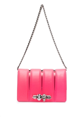 Alexander McQueen The Slash studded chain-link bag - Pink