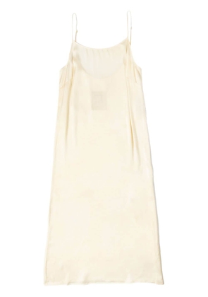 Uma Wang spaghetti straps silk blend dress - Neutrals