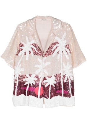 P.A.R.O.S.H. Palms sequined shirt - Pink