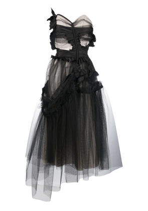 Maison Margiela Décortiqué corset-style tulle dress - Black