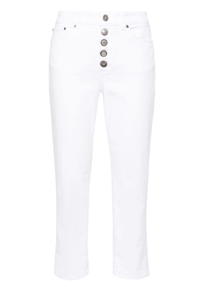 DONDUP mid-rise cropped jeans - White