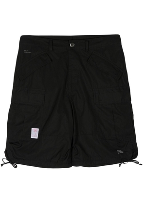 Undercover multi-pockets drawstring hem shorts - Black