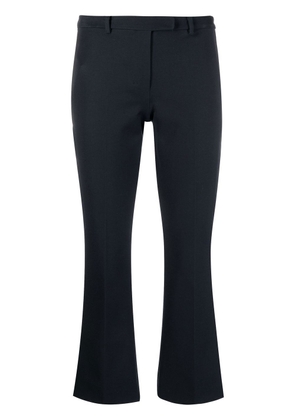 'S Max Mara cropped cotton-blend tailored trousers - Blue