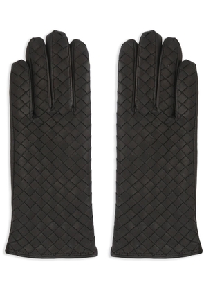 Bottega Veneta Intrecciato leather gloves - Black