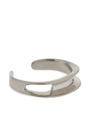 Ferragamo asymmetrical sculptural bracelet - Silver