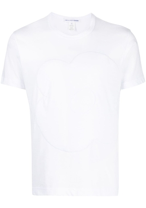 Comme Des Garçons Shirt embossed-detail cotton T-shirt - White