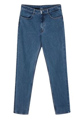 Givenchy logo-plaque slim-fit jeans - Blue