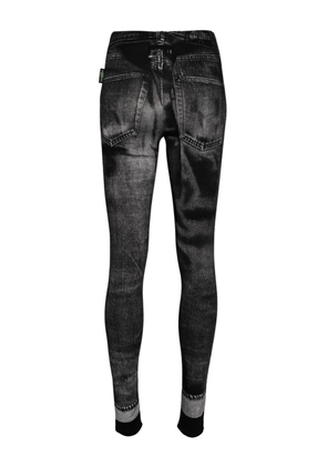 Jean Paul Gaultier trompe-l'oeil skinny-cut leggings - Black