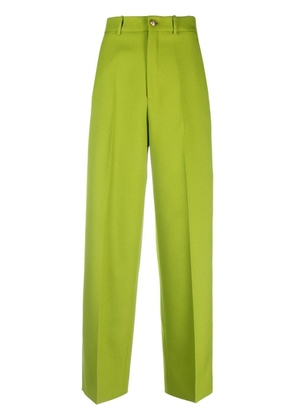 Gucci high-waisted wide-leg trousers - Green