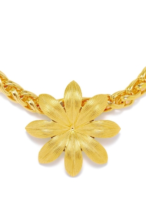 DESTREE Elizabeth floral-detail necklace - Gold