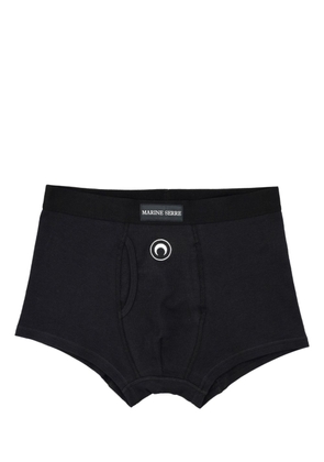 Marine Serre Crescent Moon-embroidered boxers - Black