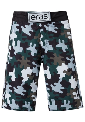 Amir Slama camouflage print swim shorts - Green