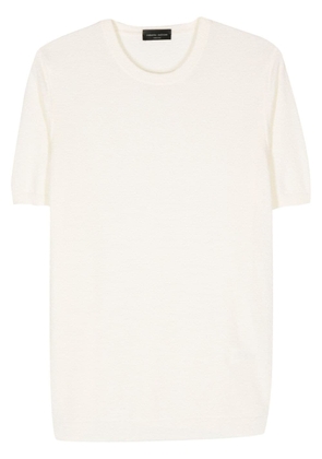 Roberto Collina short-sleeve knitted T-shirt - White