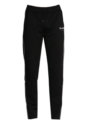 Karl Lagerfeld logo-embroidered drawstring-waist track pants - Black
