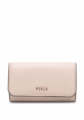 Furla logo-plaque leather purse - Pink