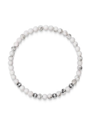 Nialaya Jewelry howlite beaded bracelet - White