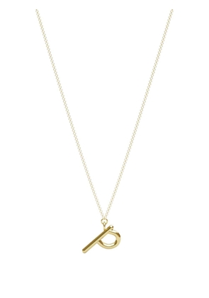 THE ALKEMISTRY 18kt yellow gold Love Letter P necklace