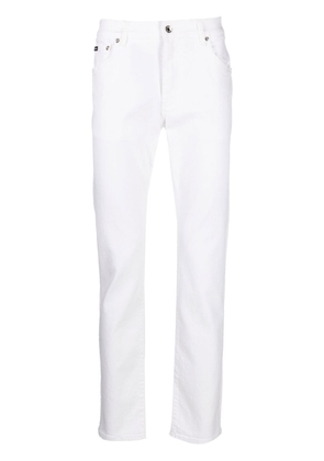 Dolce & Gabbana low-rise slim-cut jeans - White