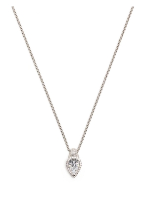 APM Monaco pear-cut adjustable necklace - Silver