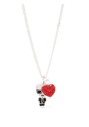 Karl Lagerfeld K/Ikonik heart necklace - Silver