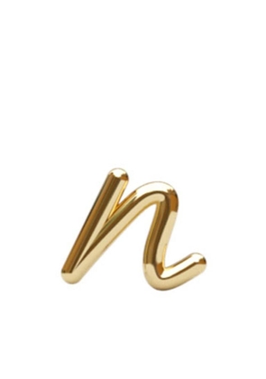 THE ALKEMISTRY 18kt yellow gold initial n stud earring