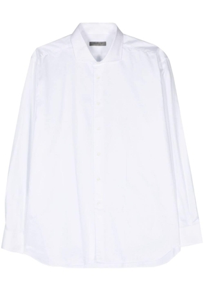 Corneliani spread-collar poplin shirt - White