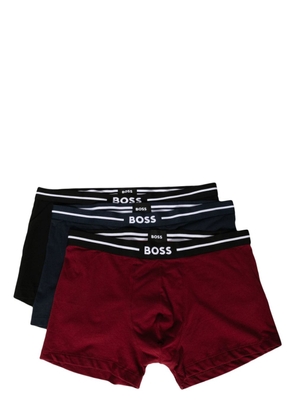 BOSS logo-waistband boxers (pack of three) - Red