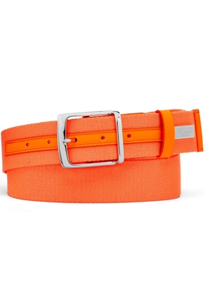 Philipp Plein leather-trim buckle belt - Orange