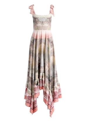 alice + olivia Rosalee printed maxi dress - Neutrals