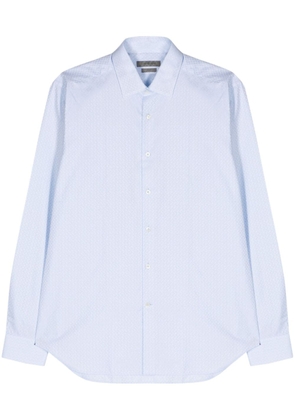 Corneliani jacquard cotton shirt - Blue
