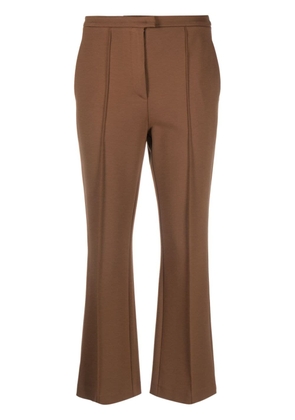 Blanca Vita cropped tailored trousers - Brown