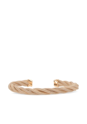 Bottega Veneta Twist leather cuff bracelet - Gold
