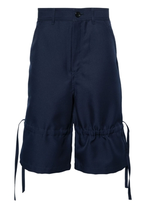 Comme Des Garçons Shirt wide-leg bermuda shorts - Blue