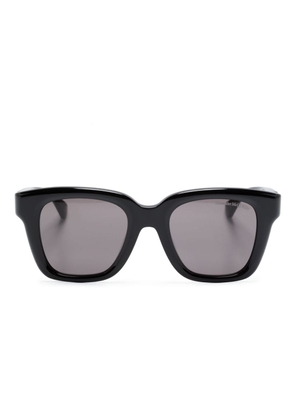 Alexander McQueen Eyewear skull-appliqué square-frame sunglasses - Black