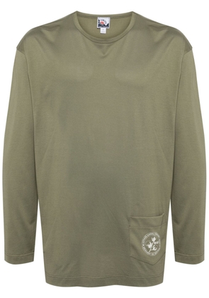 Sunspel x Nigel Cabourn long-sleeved cotton T-shirt - Green