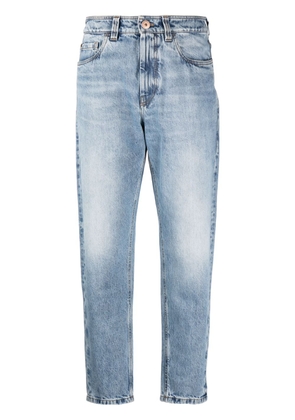 Brunello Cucinelli high-rise cropped jeans - Blue