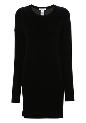LEMAIRE layered cotton mini dress - Black