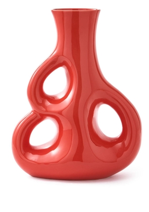 POLSPOTTEN Three Ears ceramic vase (50.5cm x 38cm) - Red