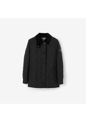 Burberry Quilted Thermoregulated Barn Jacket, Black