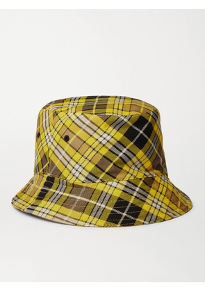 Burberry - Reversible Checked Wool-Blend Twill Bucket Hat - Men - Yellow - M