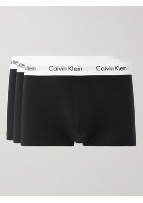 Calvin Klein Underwear - Three-Pack Low-Rise Stretch-Cotton Boxer Briefs - Men - Black - S