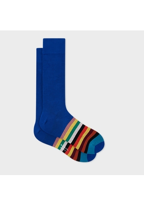Paul Smith Cobalt Blue Stripe Tipping Socks