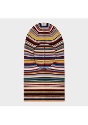 Paul Smith 'Signature Stripe' Wool Balaclava Multicolour