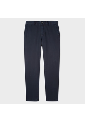 PS Paul Smith Mid-Fit Navy Stretch-Cotton Chinos Blue